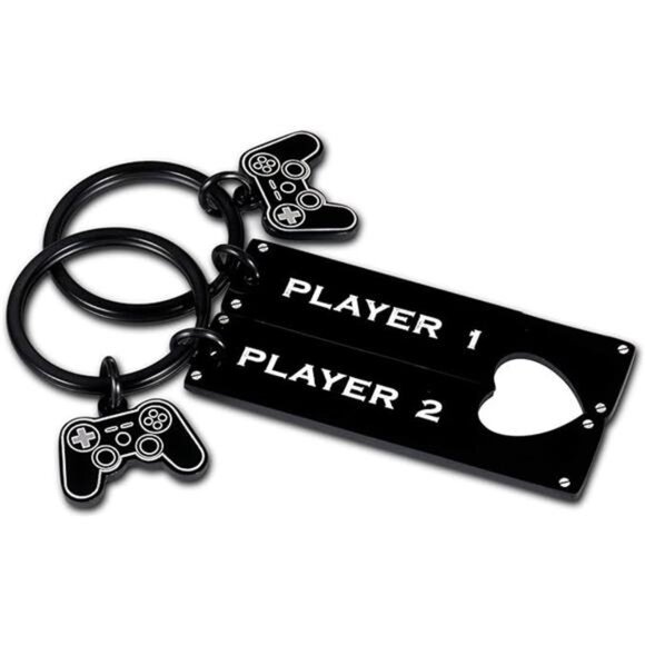 BoyfriendGifts from Girlfriend Funny Gamer Matching Keychain for Gamer Boyfriend - Picture 7 of 7